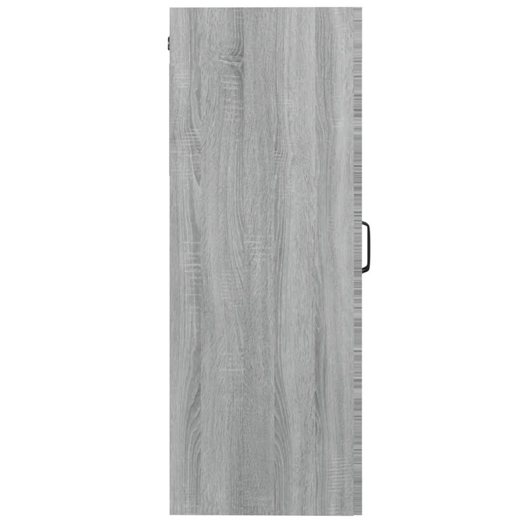 vidaXL Dulap de perete suspendat, gri sonoma, 69,5x34x90 cm