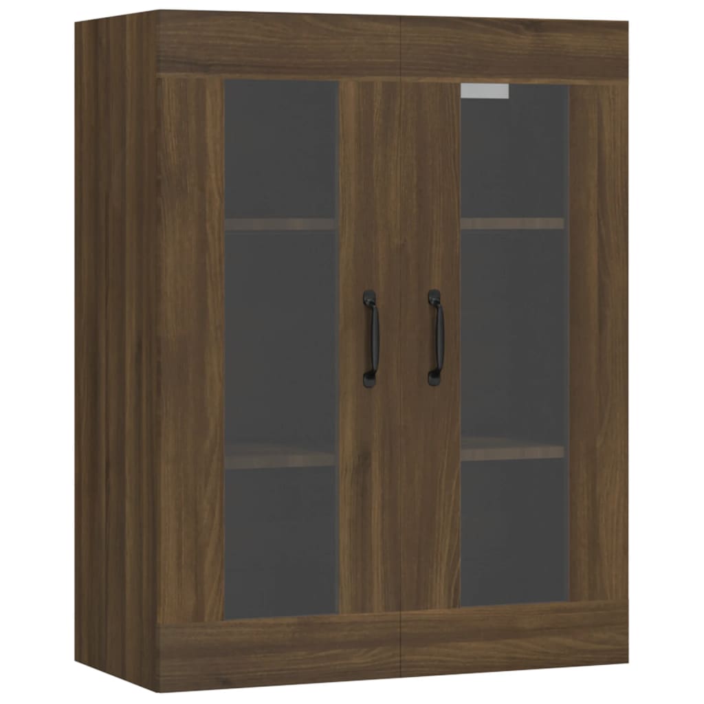 vidaXL Dulap de perete suspendat, stejar maro, 69,5x34x90 cm
