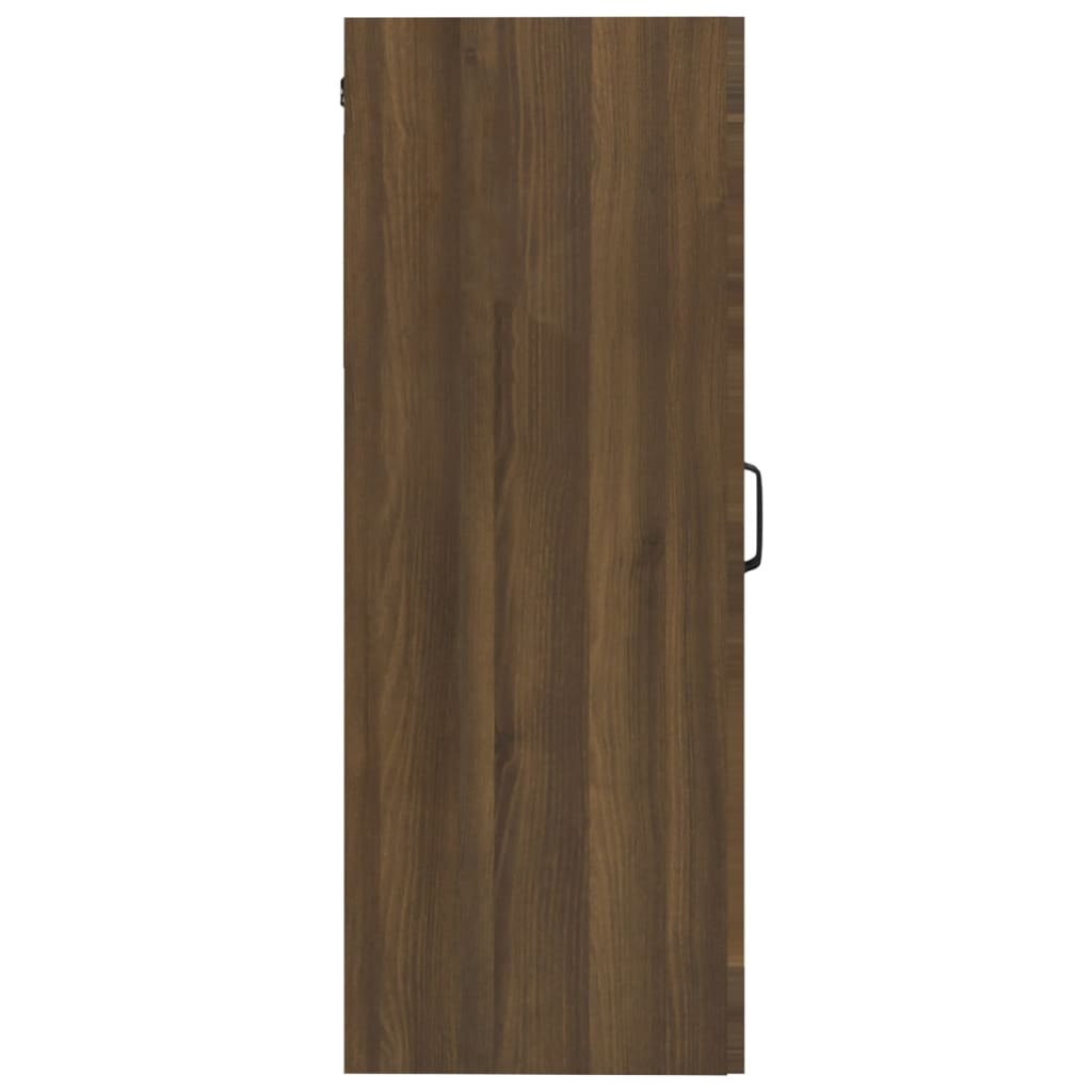 vidaXL Dulap de perete suspendat, stejar maro, 69,5x34x90 cm