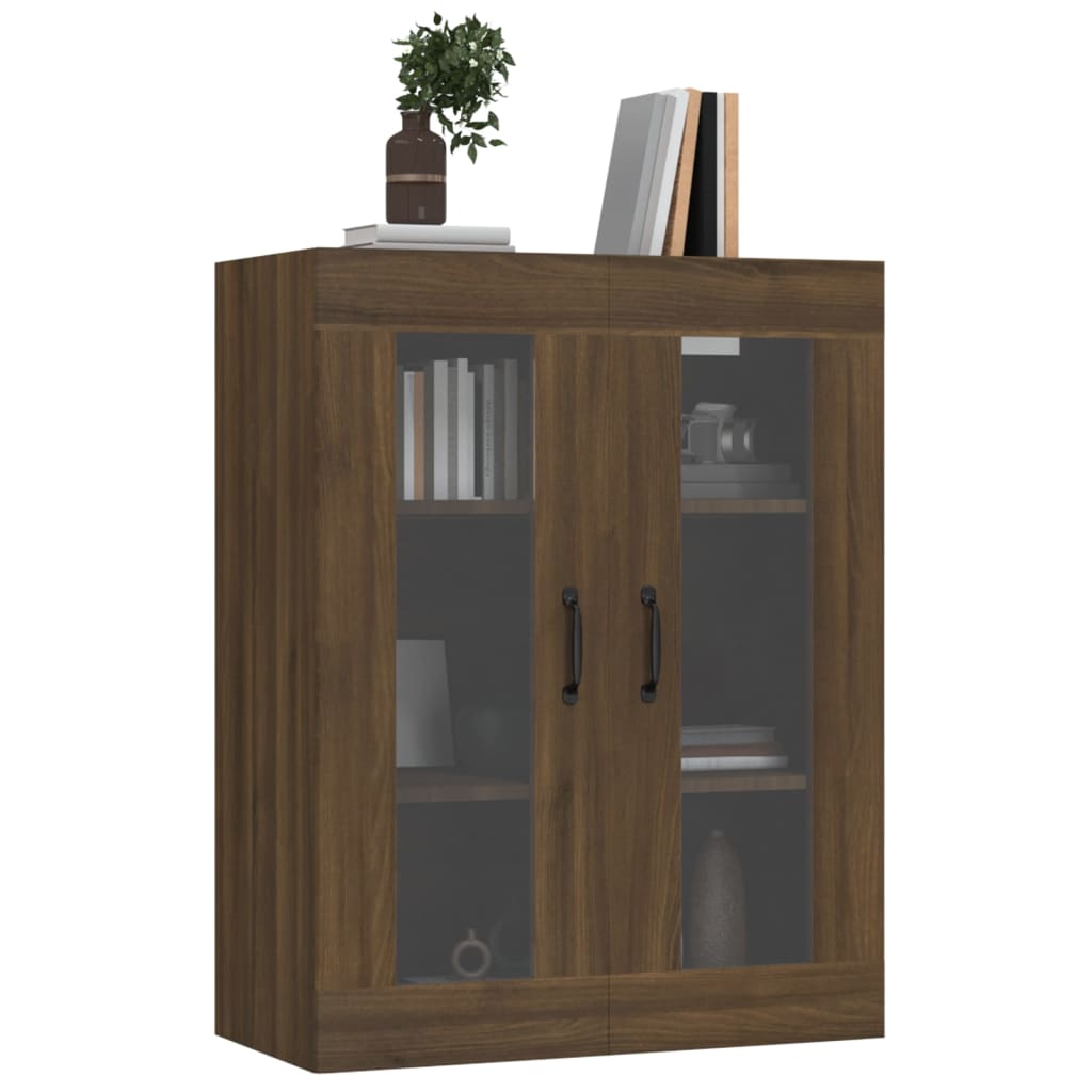 vidaXL Dulap de perete suspendat, stejar maro, 69,5x34x90 cm