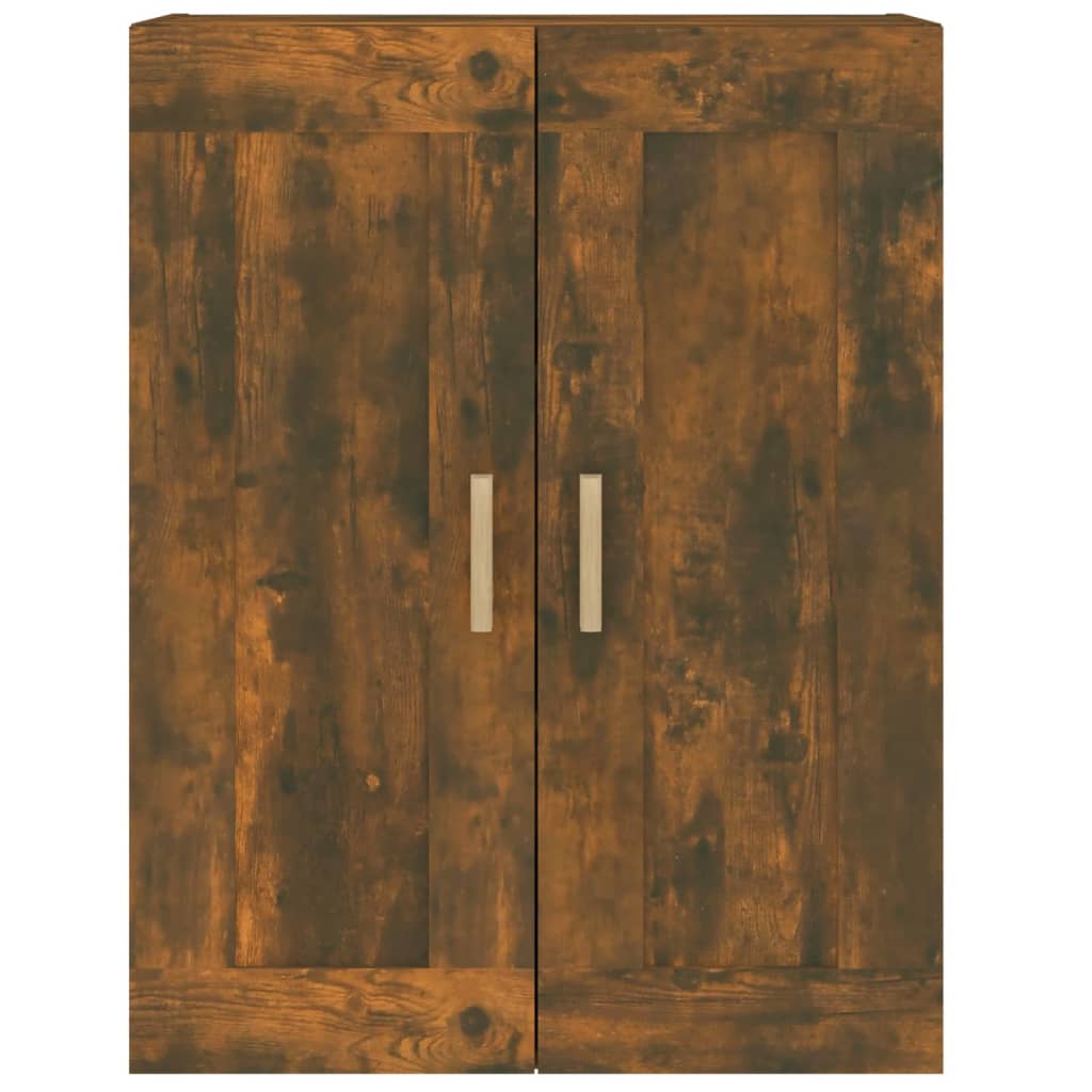 vidaXL Dulap de perete, stejar fumuriu, 69,5x32,5x90 cm lemn compozit