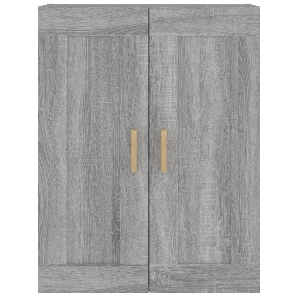 vidaXL Dulap de perete, gri sonoma, 69,5x32,5x90 cm, lemn prelucrat