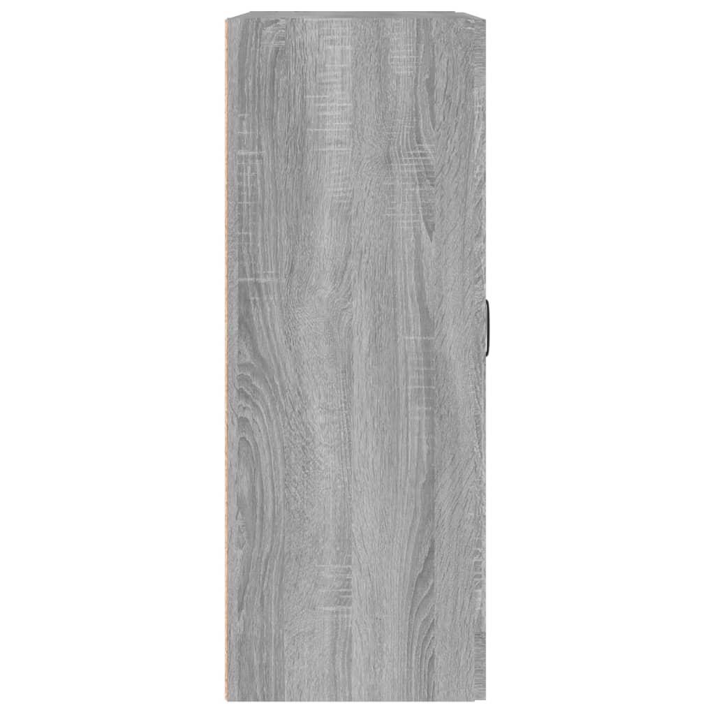 vidaXL Dulap de perete suspendat, gri sonoma, 69,5x32,5x90 cm