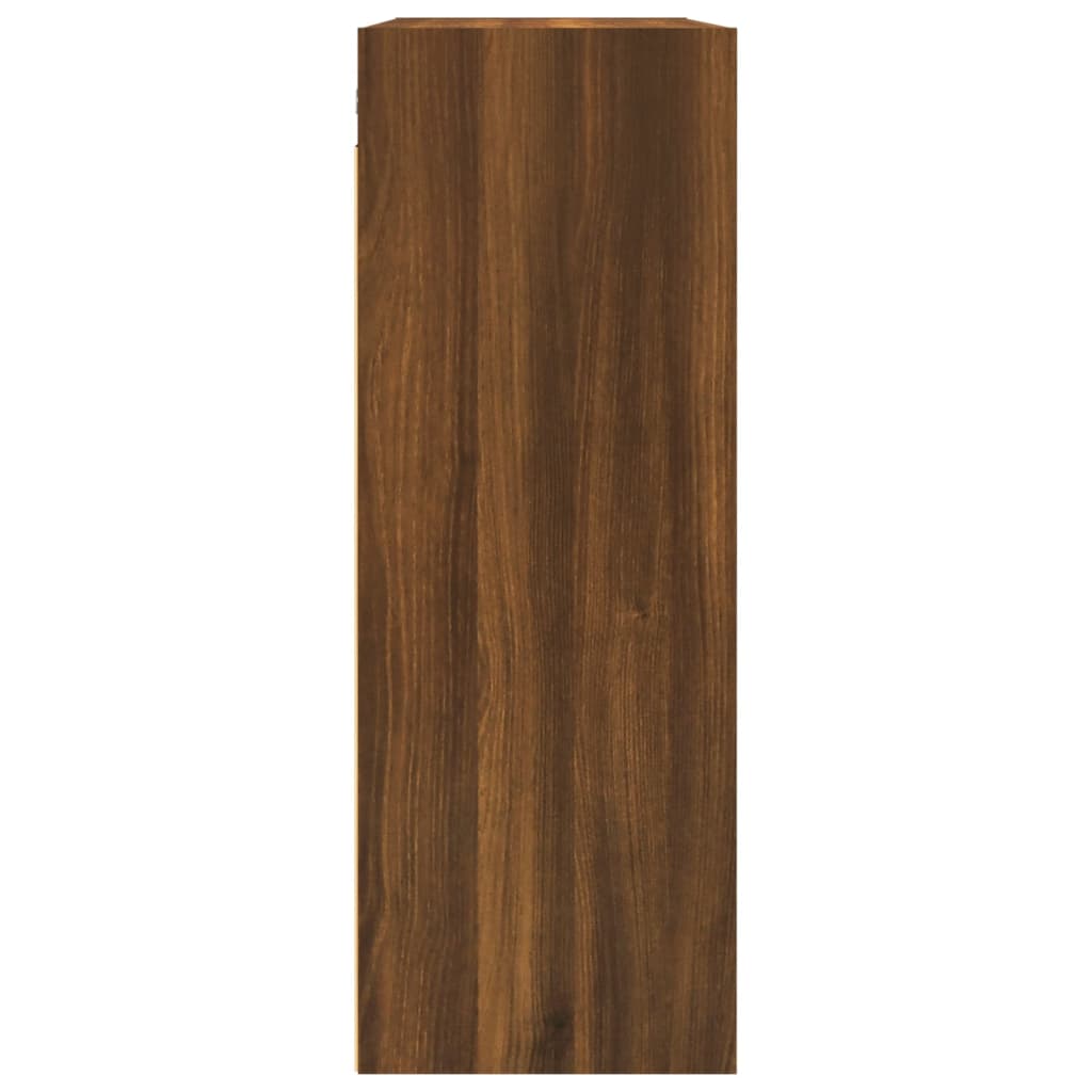 vidaXL Dulap de perete suspendat, stejar maro, 69,5x32,5x90 cm