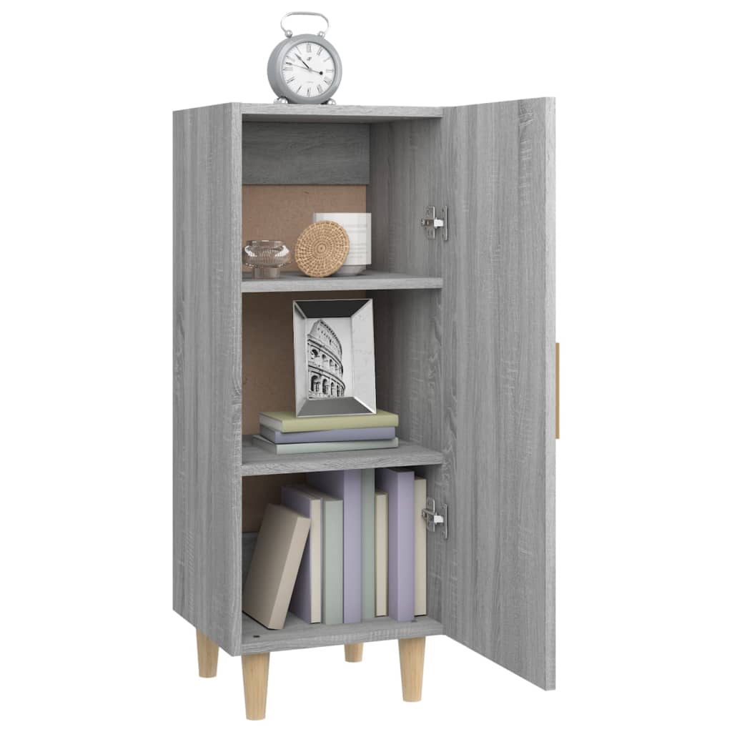 vidaXL Servantă, gri sonoma, 34,5x34x90 cm, lemn compozit vidaXL Servantă, gri sonoma, 34,5x34x90 cm, lemn compozit