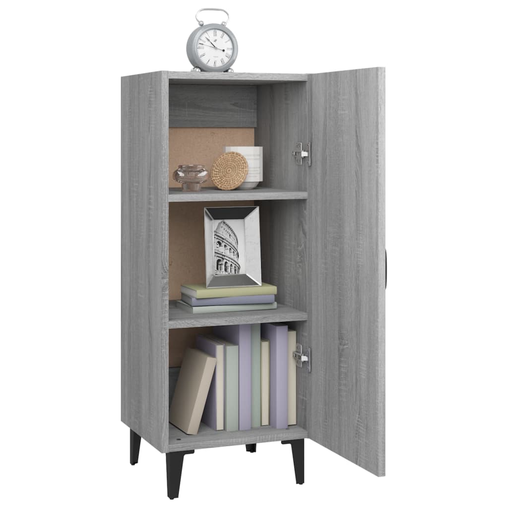 vidaXL Servantă, gri sonoma, 34,5x34x90 cm, lemn prelucrat vidaXL Servantă, gri sonoma, 34,5x34x90 cm, lemn prelucrat