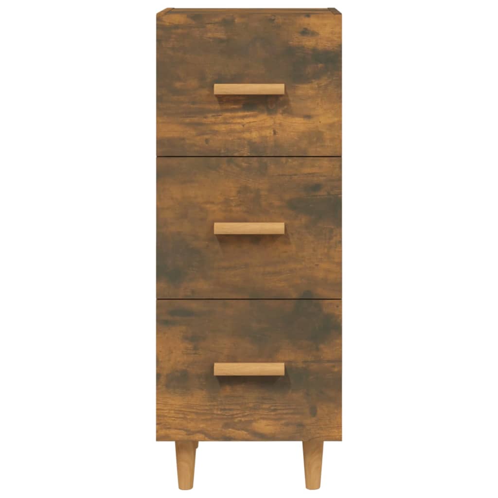 vidaXL Servantă, stejar fumuriu, 34,5x34x90 cm, lemn compozit vidaXL Servantă, stejar fumuriu, 34,5x34x90 cm, lemn compozit