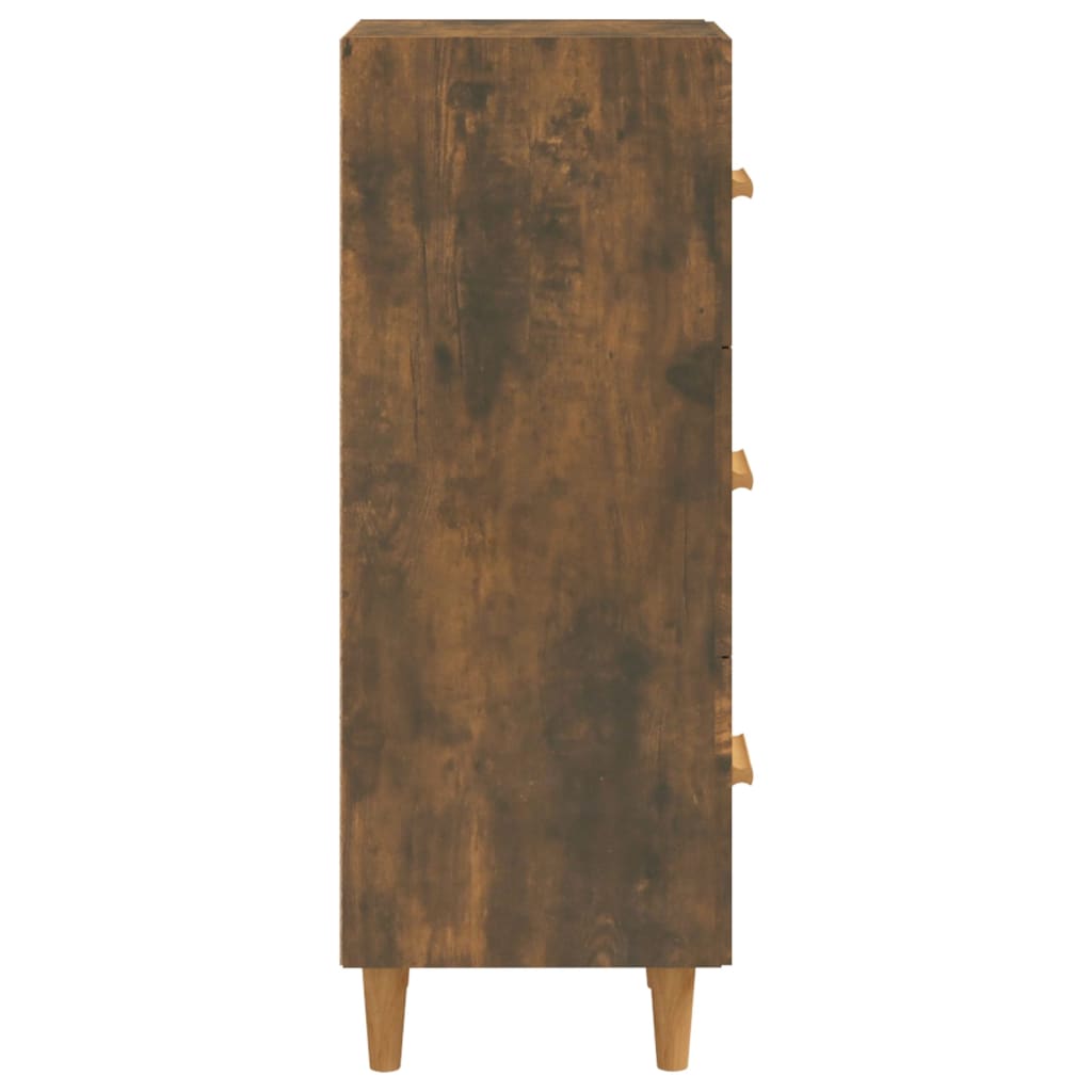 vidaXL Servantă, stejar fumuriu, 34,5x34x90 cm, lemn compozit vidaXL Servantă, stejar fumuriu, 34,5x34x90 cm, lemn compozit