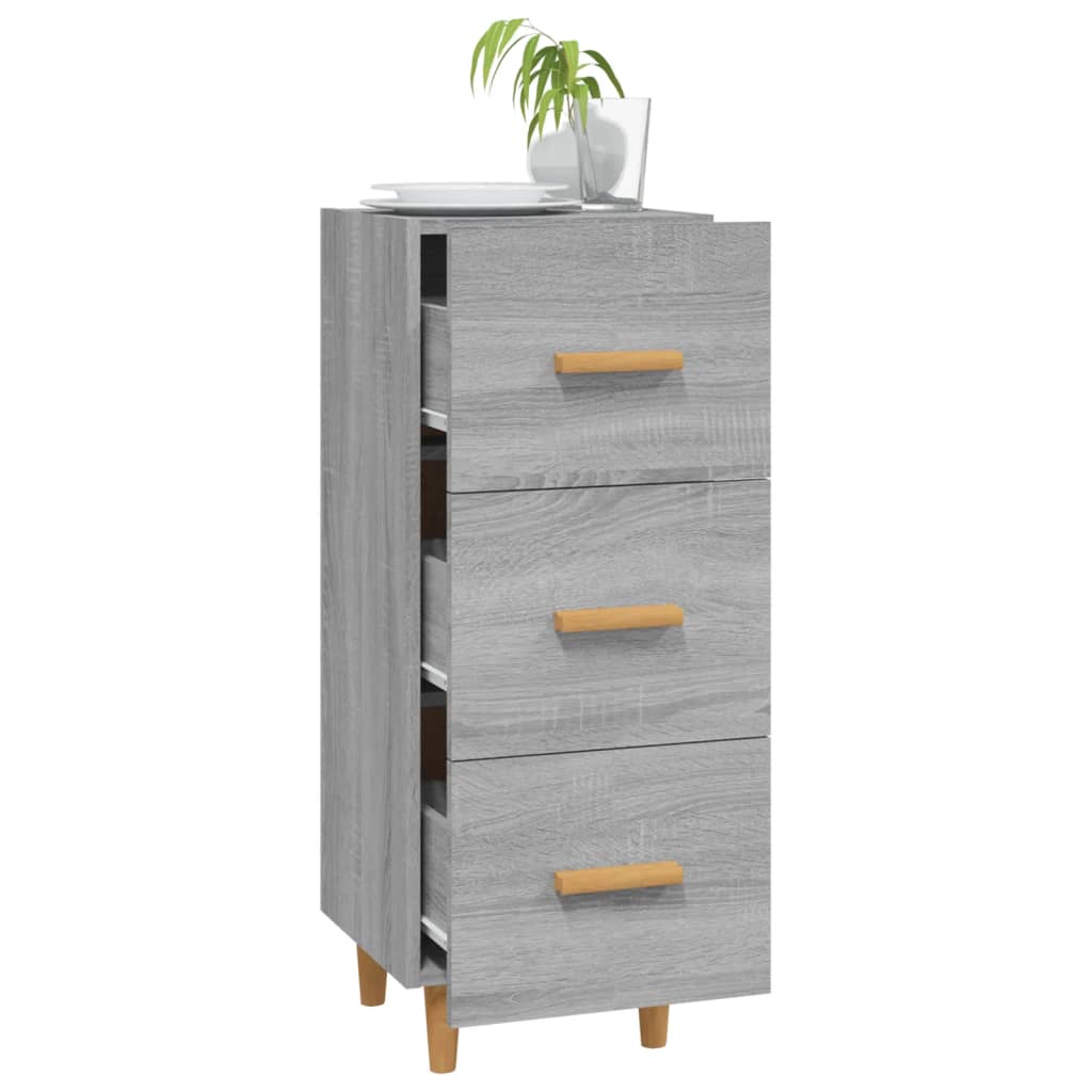 vidaXL Servantă, gri sonoma, 34,5x34x90 cm, lemn compozit vidaXL Servantă, gri sonoma, 34,5x34x90 cm, lemn compozit