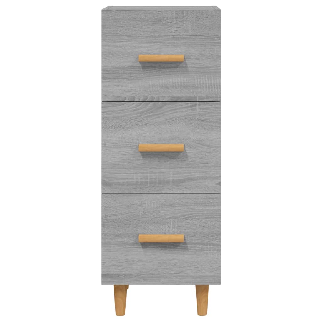 vidaXL Servantă, gri sonoma, 34,5x34x90 cm, lemn compozit vidaXL Servantă, gri sonoma, 34,5x34x90 cm, lemn compozit