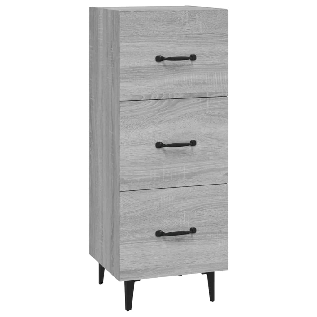 vidaXL Servantă, gri sonoma, 34,5x34x90 cm, lemn compozit vidaXL Servantă, gri sonoma, 34,5x34x90 cm, lemn compozit