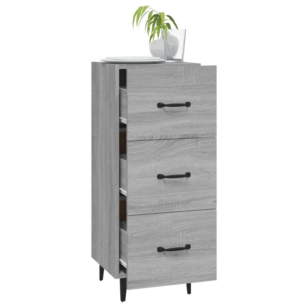 vidaXL Servantă, gri sonoma, 34,5x34x90 cm, lemn compozit vidaXL Servantă, gri sonoma, 34,5x34x90 cm, lemn compozit