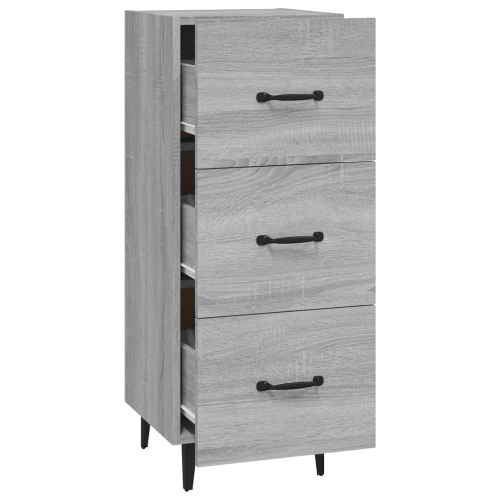 vidaXL Servantă, gri sonoma, 34,5x34x90 cm, lemn compozit vidaXL Servantă, gri sonoma, 34,5x34x90 cm, lemn compozit