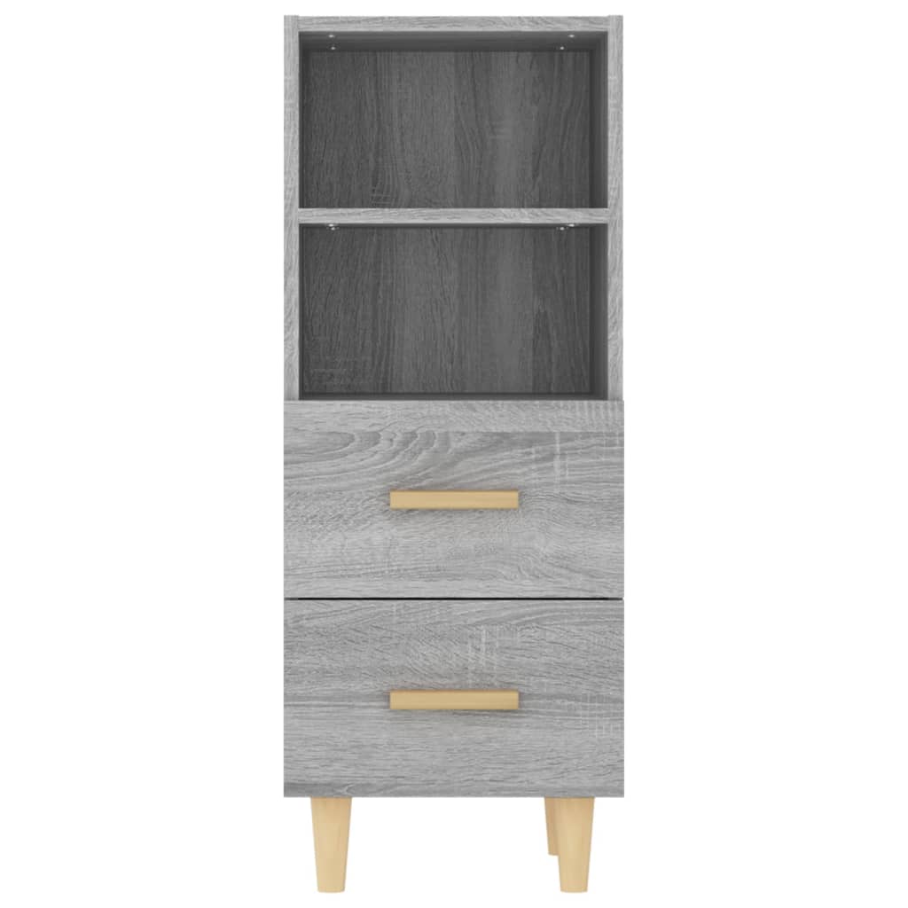 vidaXL Servantă, gri sonoma, 34,5x34x90 cm, lemn compozit vidaXL Servantă, gri sonoma, 34,5x34x90 cm, lemn compozit