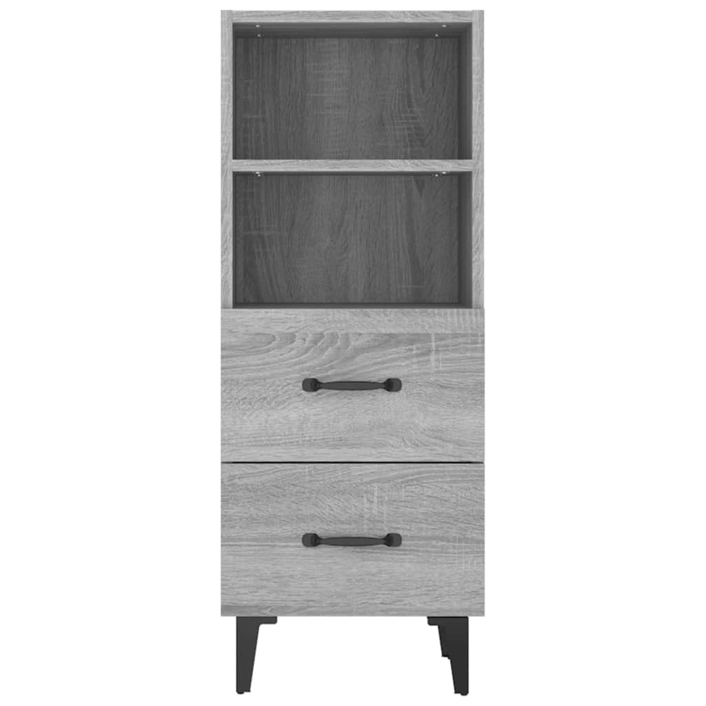 vidaXL Servantă, gri sonoma, 34,5x34x90 cm, lemn compozit vidaXL Servantă, gri sonoma, 34,5x34x90 cm, lemn compozit