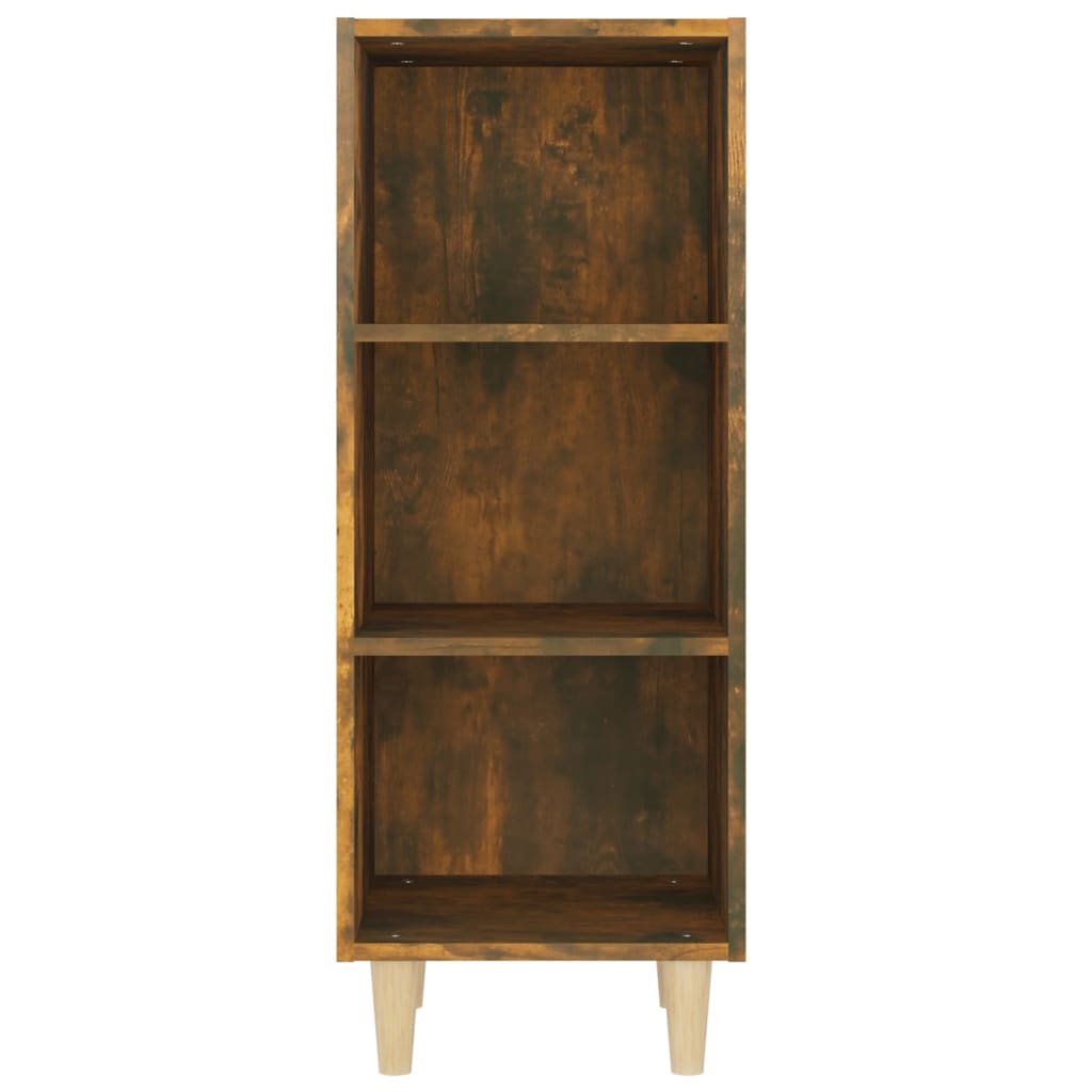 vidaXL Servantă, stejar fumuriu, 34,5x32,5x90 cm, lemn compozit