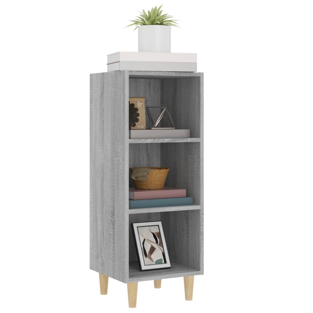 vidaXL Servantă, gri sonoma, 34,5x32,5x90 cm, lemn compozit vidaXL Servantă, gri sonoma, 34,5x32,5x90 cm, lemn compozit