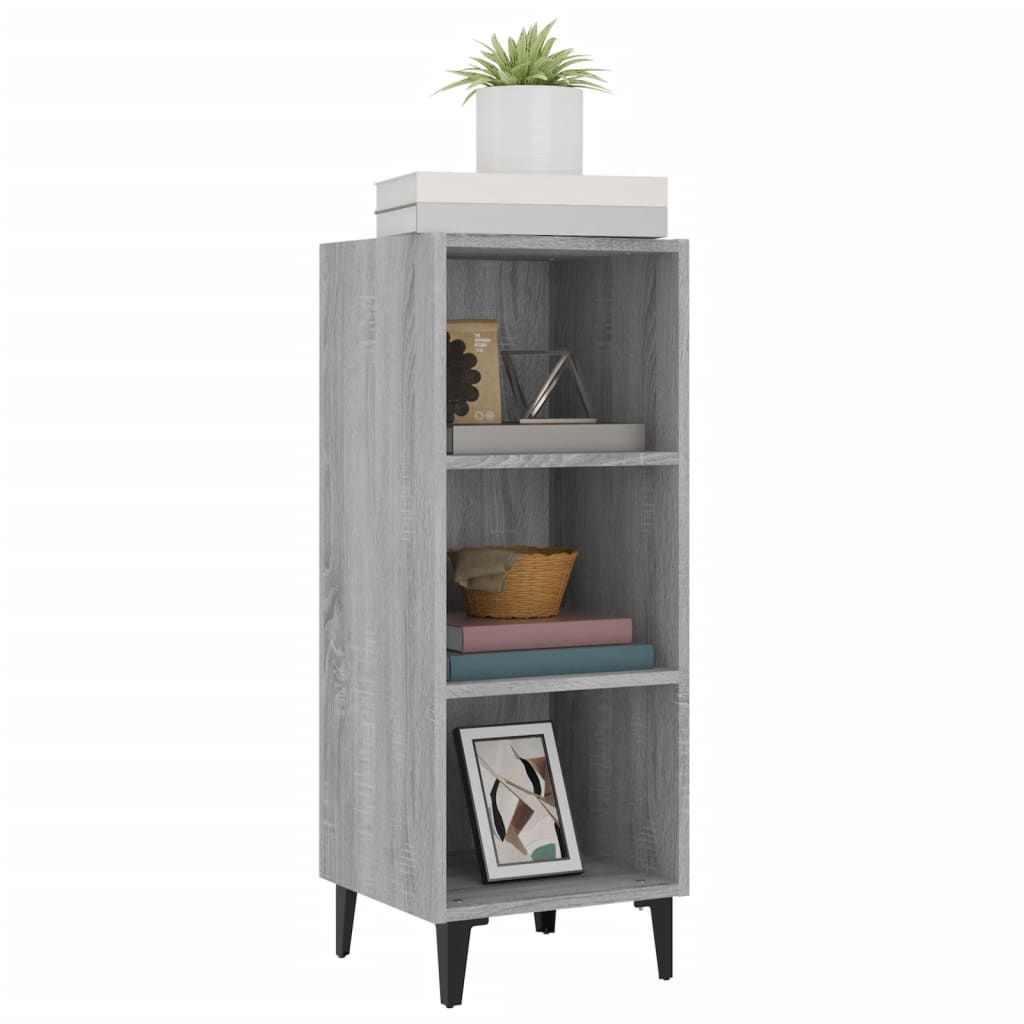 vidaXL Servantă, gri sonoma, 34,5x32,5x90 cm, lemn compozit vidaXL Servantă, gri sonoma, 34,5x32,5x90 cm, lemn compozit
