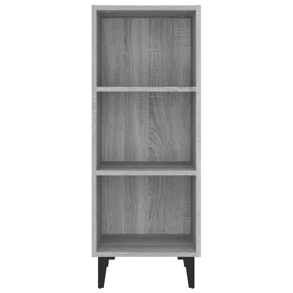 vidaXL Servantă, gri sonoma, 34,5x32,5x90 cm, lemn compozit vidaXL Servantă, gri sonoma, 34,5x32,5x90 cm, lemn compozit