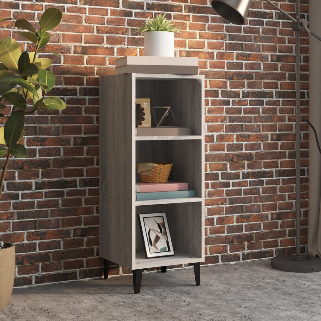 vidaXL Servantă, gri sonoma, 34,5x32,5x90 cm, lemn compozit vidaXL Servantă, gri sonoma, 34,5x32,5x90 cm, lemn compozit