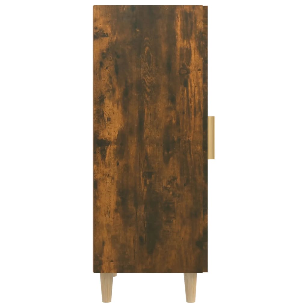 vidaXL Servantă, stejar fumuriu, 34,5x34x90 cm, lemn compozit