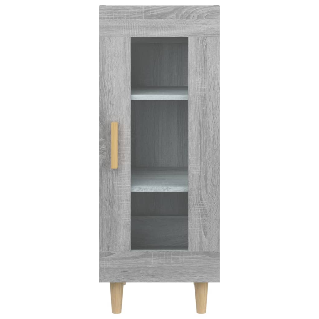 vidaXL Servantă, gri sonoma, 34,5x34x90 cm, lemn compozit vidaXL Servantă, gri sonoma, 34,5x34x90 cm, lemn compozit
