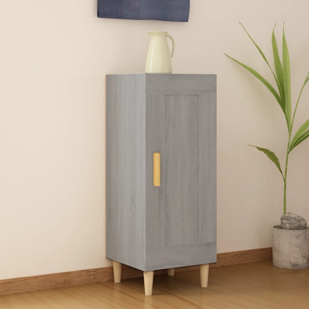 vidaXL Servantă, gri sonoma, 34,5x34x90 cm, lemn compozit vidaXL Servantă, gri sonoma, 34,5x34x90 cm, lemn compozit