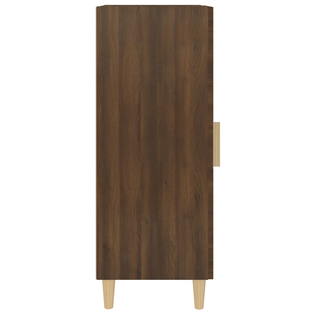 vidaXL Servantă, stejar maro, 34,5x34x90 cm, lemn compozit