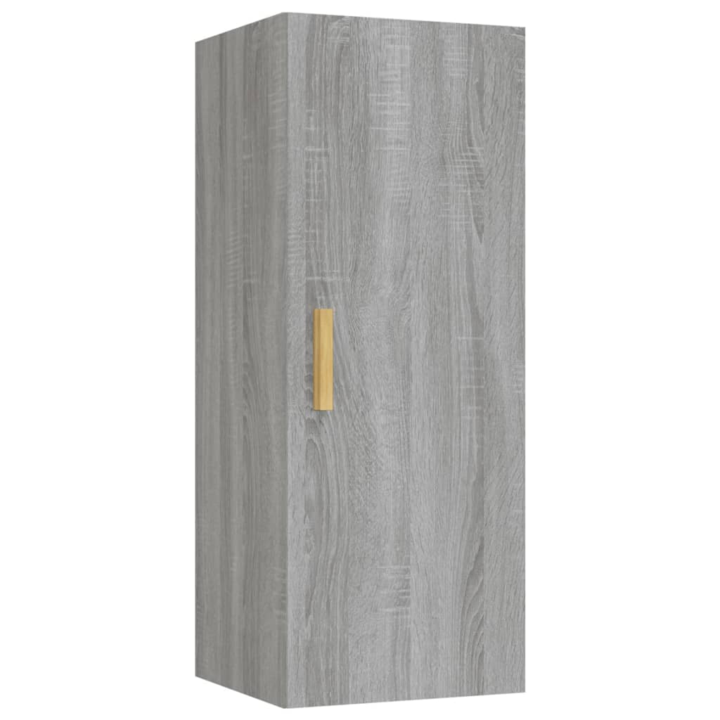 vidaXL Dulap de perete, gri sonoma, 34,5x34x90 cm, lemn compozit vidaXL Dulap de perete, gri sonoma, 34,5x34x90 cm, lemn compozit