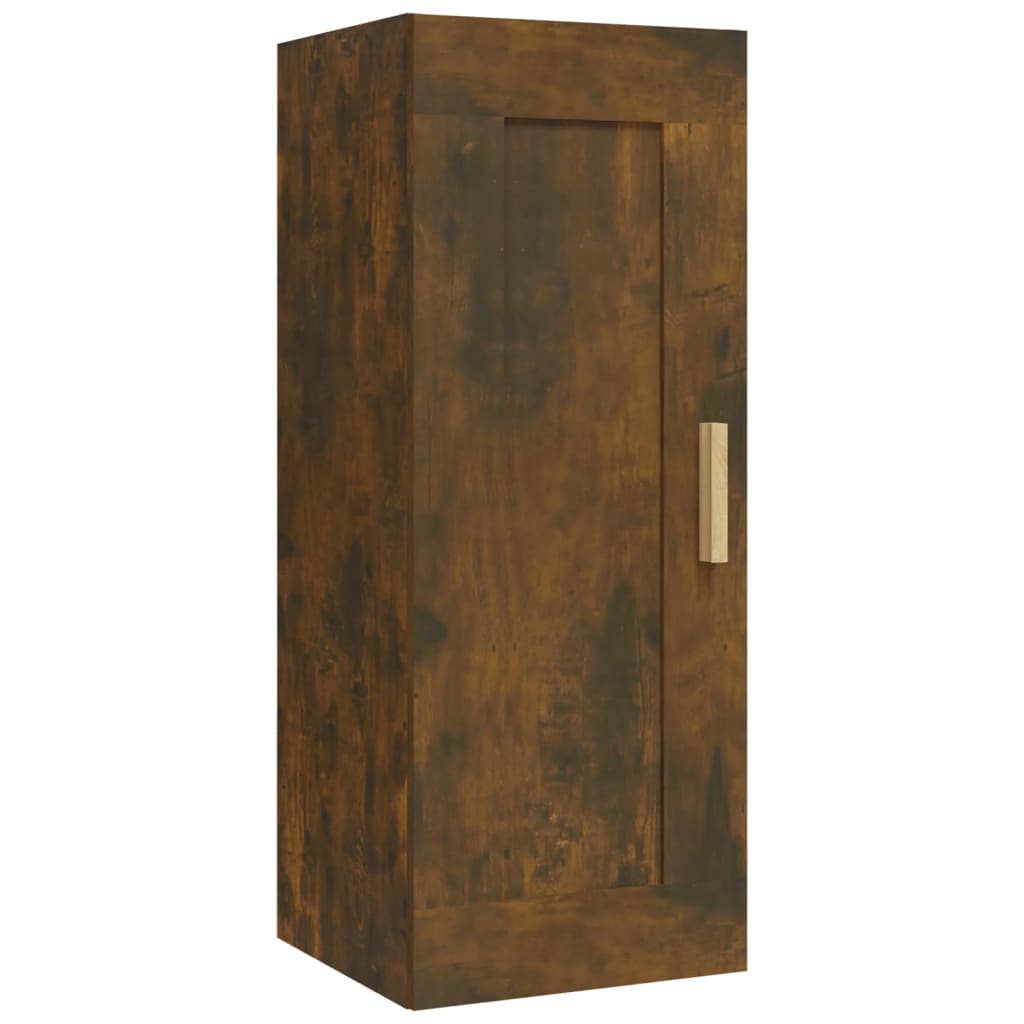 vidaXL Dulap de perete, stejar fumuriu, 35x34x90 cm, lemn prelucrat