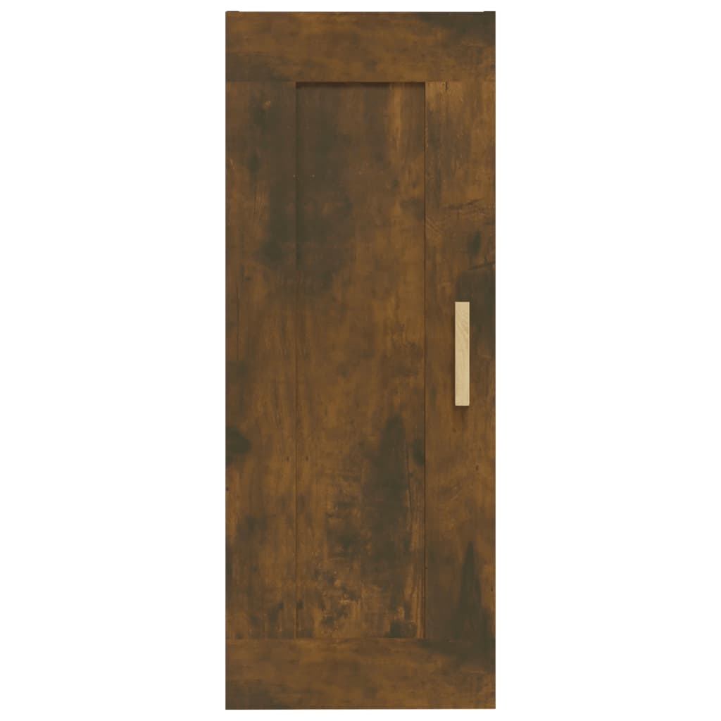 vidaXL Dulap de perete, stejar fumuriu, 35x34x90 cm, lemn prelucrat