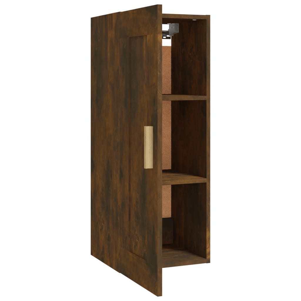 vidaXL Dulap de perete, stejar fumuriu, 35x34x90 cm, lemn prelucrat