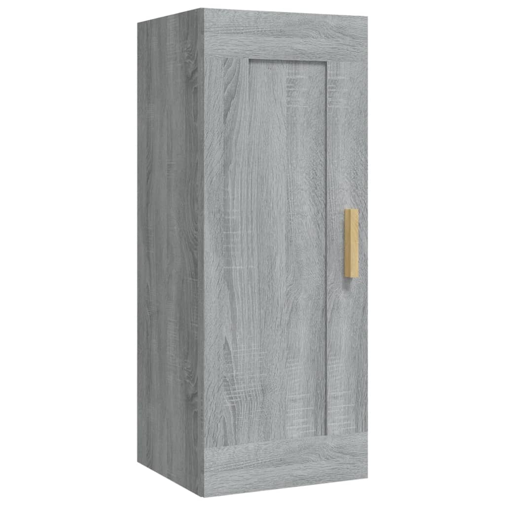 vidaXL Dulap de perete, gri sonoma, 35x34x90 cm, lemn compozit vidaXL Dulap de perete, gri sonoma, 35x34x90 cm, lemn compozit