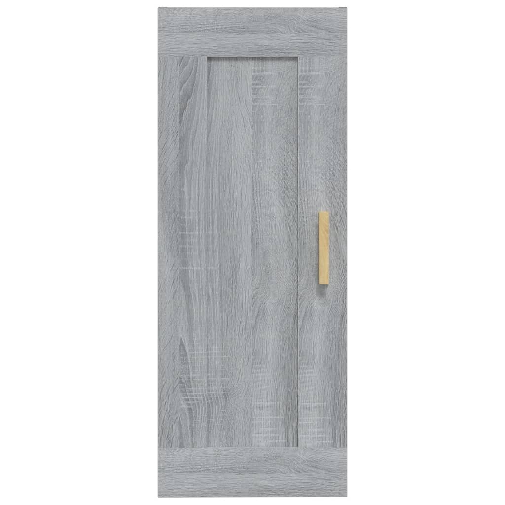 vidaXL Dulap de perete, gri sonoma, 35x34x90 cm, lemn compozit vidaXL Dulap de perete, gri sonoma, 35x34x90 cm, lemn compozit