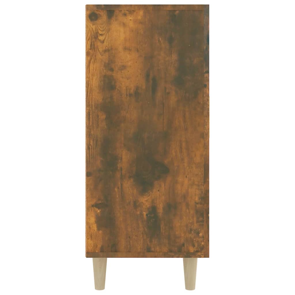 vidaXL Servantă, stejar fumuriu, 90x34x80 cm, lemn compozit vidaXL Servantă, stejar fumuriu, 90x34x80 cm, lemn compozit