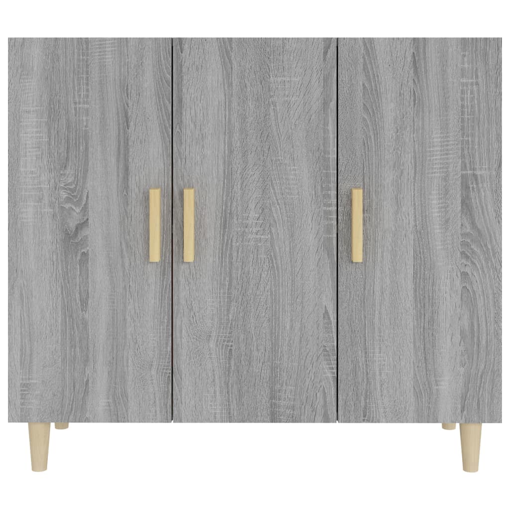 vidaXL Servantă, gri sonoma, 90x34x80 cm, lemn compozit vidaXL Servantă, gri sonoma, 90x34x80 cm, lemn compozit