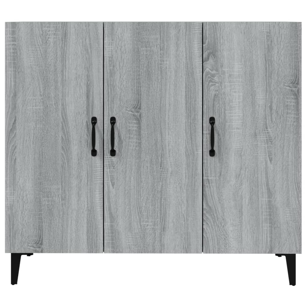 vidaXL Servantă, gri sonoma, 90x34x80 cm, lemn compozit