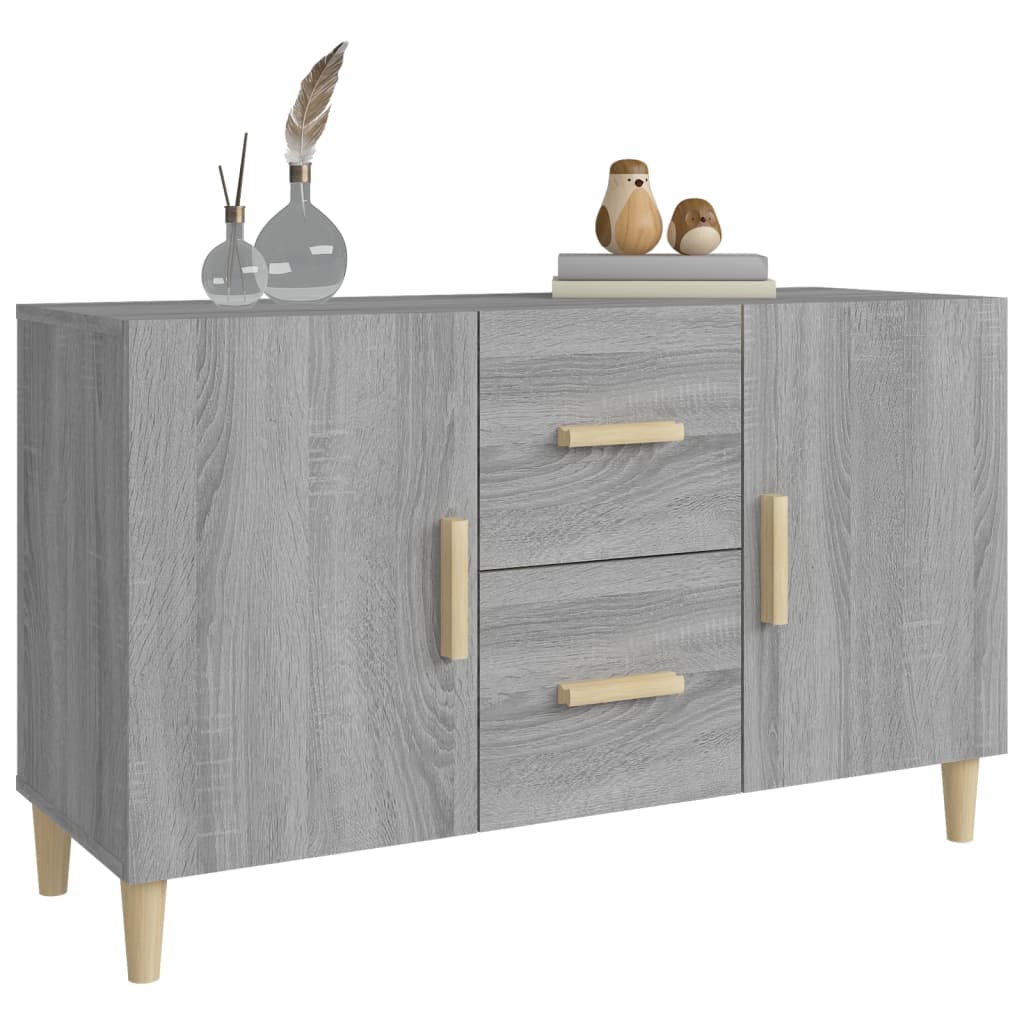 vidaXL Servantă, gri sonoma, 100x36x60 cm, lemn compozit
