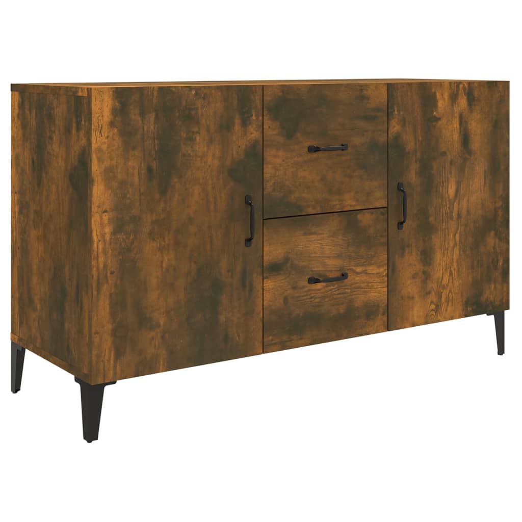 vidaXL Servantă, stejar fumuriu, 100x36x60 cm, lemn compozit