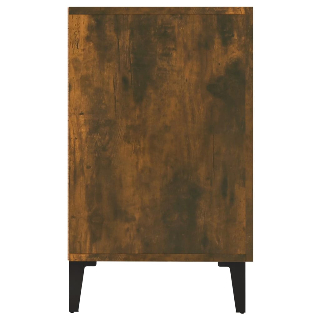 vidaXL Servantă, stejar fumuriu, 100x36x60 cm, lemn compozit