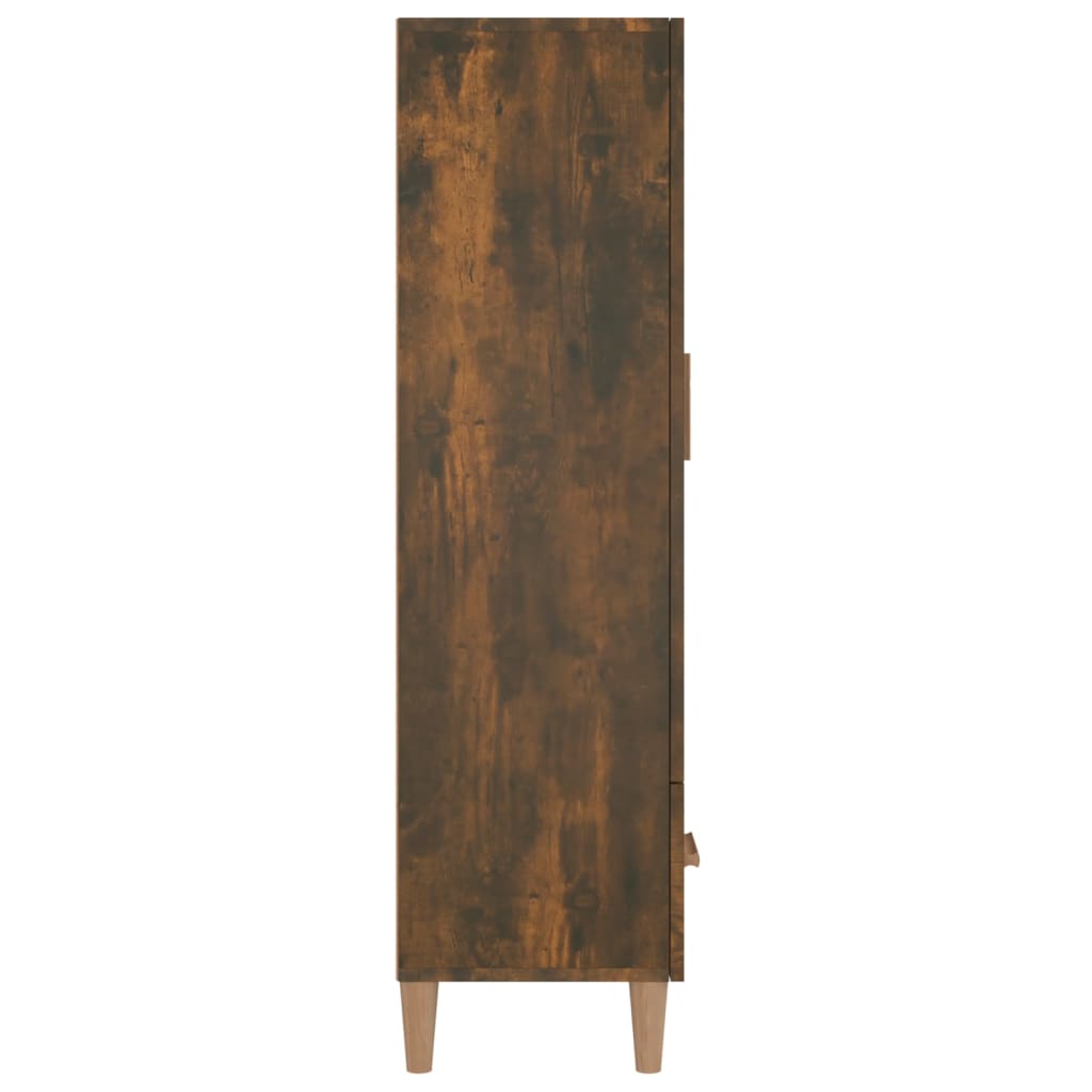 vidaXL Dulap înalt, stejar fumuriu, 70x31x115 cm, lemn prelucrat