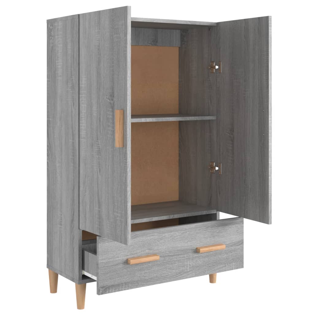 vidaXL Dulap înalt, gri sonoma, 70x31x115 cm, lemn compozit