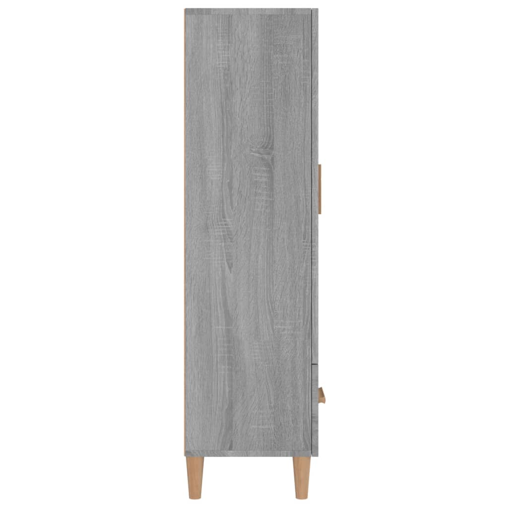 vidaXL Dulap înalt, gri sonoma, 70x31x115 cm, lemn compozit