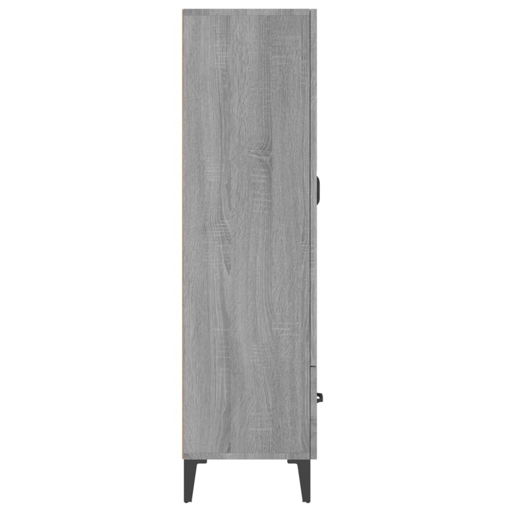 vidaXL Dulap înalt, gri sonoma, 70x31x115 cm, lemn compozit