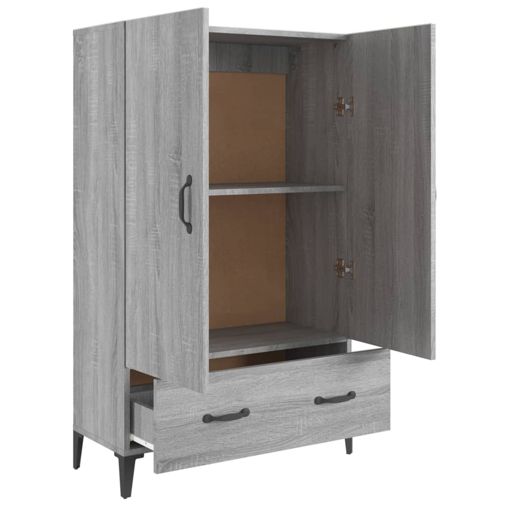 vidaXL Dulap înalt, gri sonoma, 70x31x115 cm, lemn compozit
