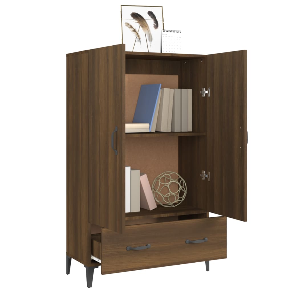 vidaXL Dulap înalt, stejar maro, 70x31x115 cm, lemn compozit vidaXL Dulap înalt, stejar maro, 70x31x115 cm, lemn compozit