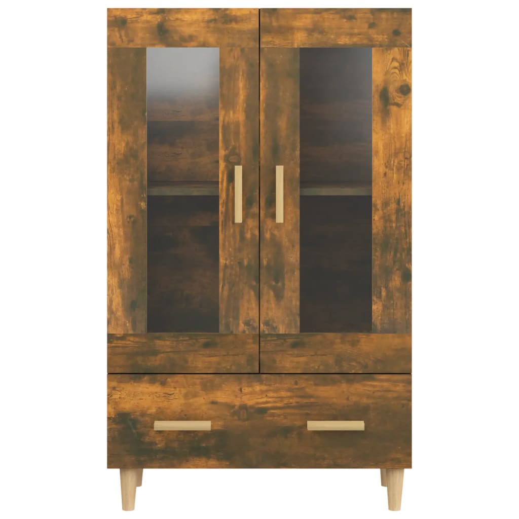 vidaXL Dulap înalt, stejar fumuriu, 70x31x115 cm, lemn compozit vidaXL Dulap înalt, stejar fumuriu, 70x31x115 cm, lemn compozit