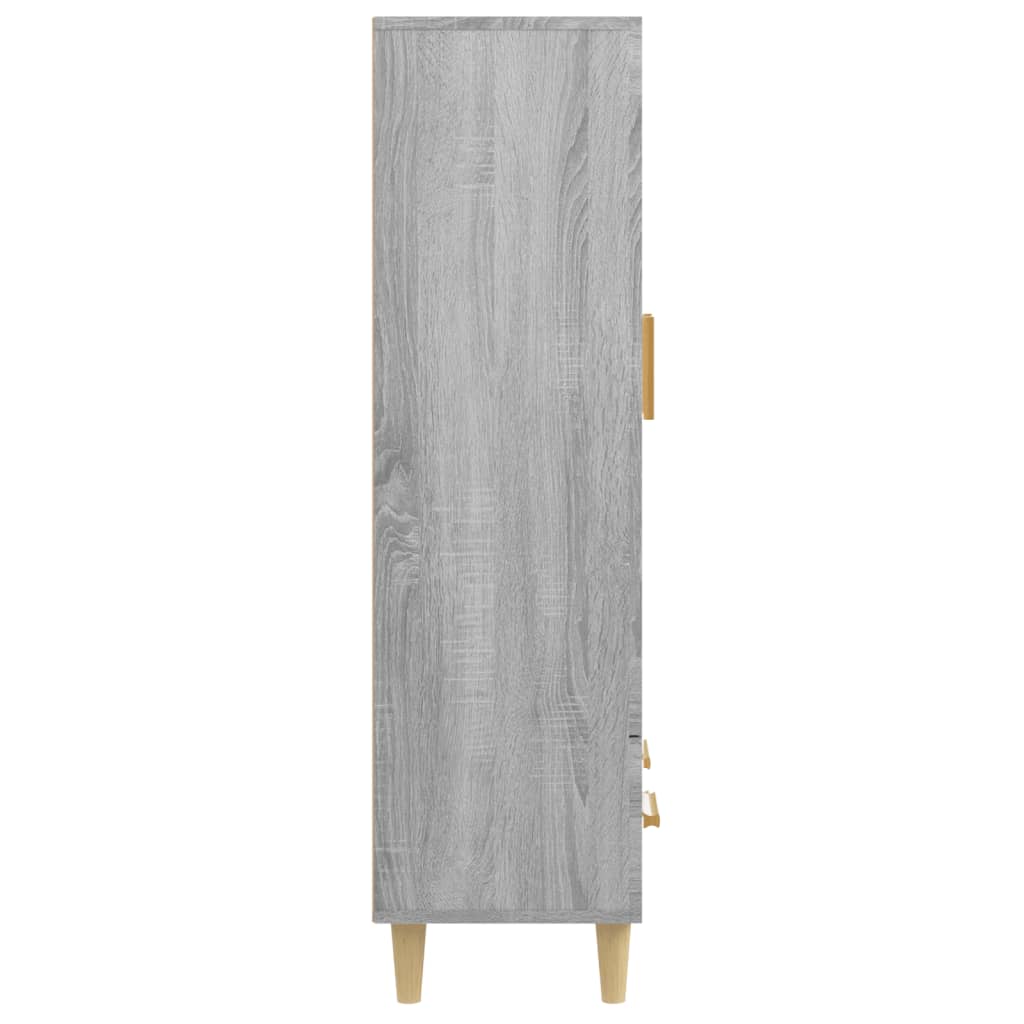 vidaXL Dulap înalt, gri sonoma, 70x31x115 cm, lemn compozit