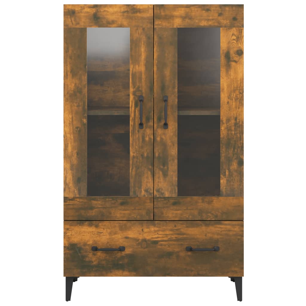 vidaXL Dulap înalt, stejar fumuriu, 70x31x115 cm, lemn prelucrat