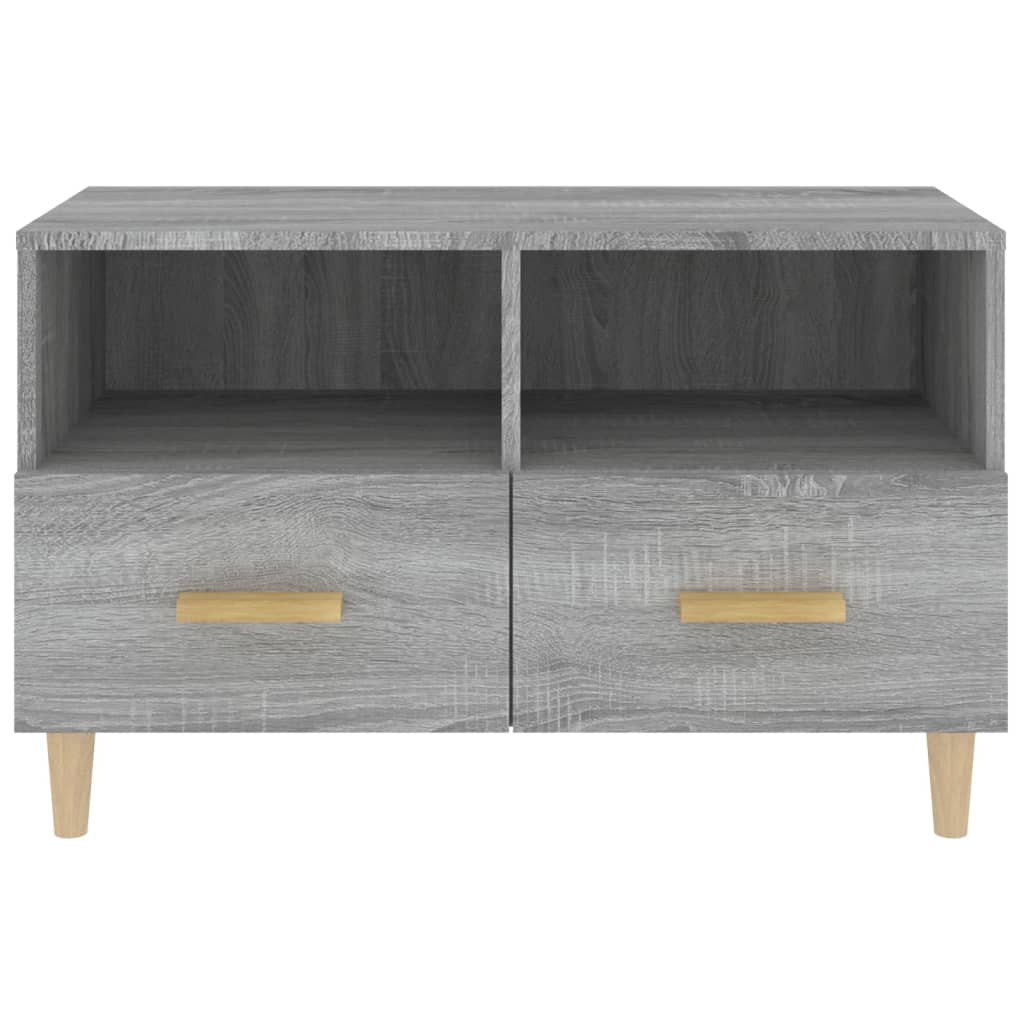 vidaXL Comodă TV, gri sonoma, 80x36x50 cm, lemn prelucrat vidaXL Comodă TV, gri sonoma, 80x36x50 cm, lemn prelucrat